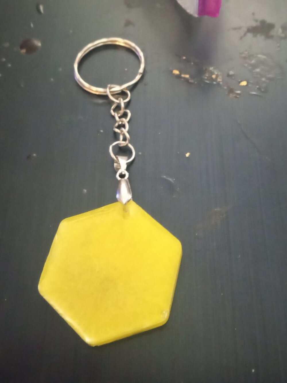 Yellow Wolves Wolf Pack Keychain - Picture 2 of 2